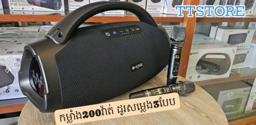 ស្តុកថ្មីជូនម៉ូយៗ W-King D20 ស្តាប់ច្រៀងសប្បាយឆ្លងឆ្នាំ