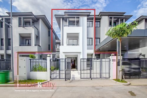 Twin Villa For Rent - ផ្ទះវីឡាធ្វីន សម្រាប់ជួល - ក្នុង ជីប ម៉ុង លែន គម្រោង ហ្គ្រេនភ្នំពេញស៊ីធី