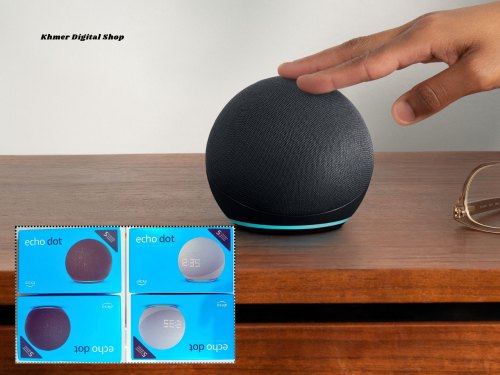 All-New Echo Dot (5th Gen, 2022 release) | Bigger vibrant sound smart speaker with Alexa | Charcoal