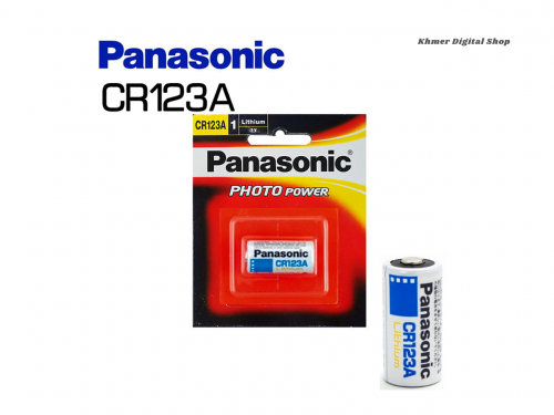 Panasonic photo power CR123A lithium 3V battery | cameras, home security and tactical flashlights