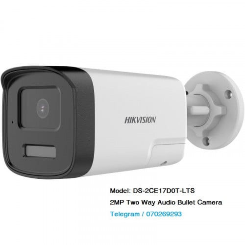 DS-2CE17D0T-LTS 2MP Two Way Audio Bullet Camera