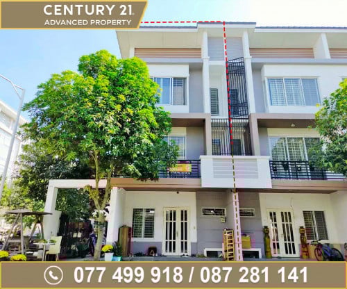 🏘វីឡាកូនកាត់ LC2 (ផ្ទះកែង) ក្នុងបុរី ប៉េងហួត6A (The star jumeirah) ផ្លូវជាតិលេខ6A (ជ្រោយចង្វារ)