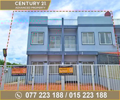 🏠វីឡាកូនកាត់ LD2 (ផ្ទះខាង2ល្វែងទម្លុះចូលគ្នា) នៅក្នុងបុរីហុងឡេងយី 8 (ព្រែកព្នៅ)