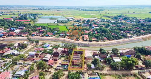 ដីលក់នៅជិតមាត់ស្ទឹង ក្រុងសៀមរាប-Land For Sale In Siem Reap City-River-Side