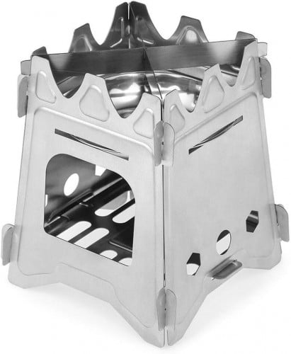 Outdoor Camping Stove Portable Folding Pocket Backpacking Stove