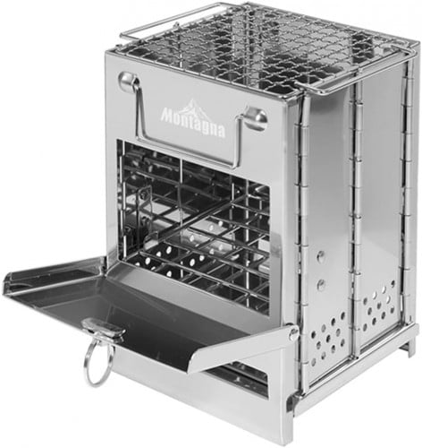 Stove Portable Camping Backpacking Stainless Steel BBQ