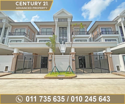 🏘 វីឡាភ្លោះ (Twin-A)  សល់ដីខាង 4ម ក្នុងបុរី ប៉េងហួតបឹងស្នោ ត្រូវការលក់បន្ទាន់ខ្លាំង