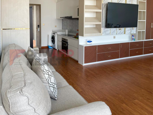 Brand new spacious1 Bedroom Condominium with swimming pool for rent in Chroy Changva Area .(VC)