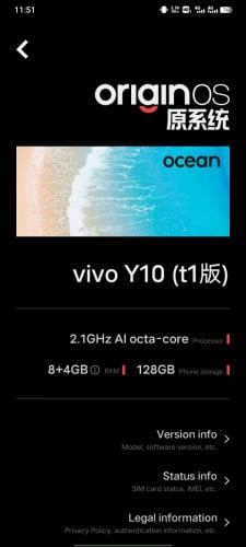 Vivo Y10t