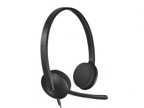Logitech H340 USB PC Headset with Noise-Cancelling Mic (981-000477)