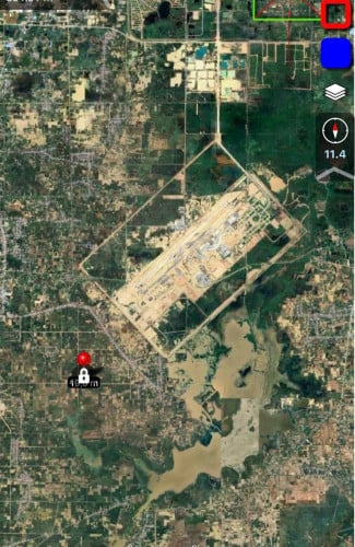 088: ដីលក់ 19mx45m ខាងត្បូងព្រលានយន្តហោះ