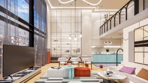 Duplex Penthouse Floor 35 TK 4 bedroom