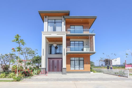 វីឡាទោលសម្រាប់លក់ក្នុងបុរីជ្រោយចង្វារហ្គាឌិន - Premium Gold Villa For Sale in Chroy Changvar Gardens