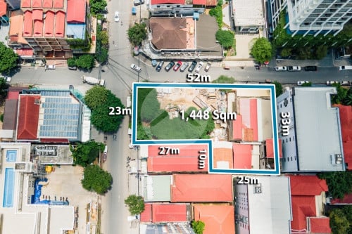 #ដីសម្រាប់លក់ 🏗️  ដីកាច់កែងផ្លូវ​ តំបន់មានសក្តានុពលខ្ពស់– បឹងកេងកង1, ភ្នំពេញ