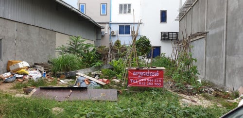 ដីលក់ចាក់អង្រែក្រោម ភូមិព្រែកតាឡុង១ បុកគ្រឹះរួច ជិតផ្លូវ Hun Sen Blvd និង AEON3 ប្លង់រឹង