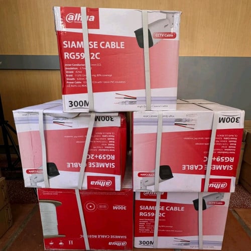 🎉DAHUA COAXIAL CABLE DH-PFM941I-RG59N/20-300 (RG59+2C) &DH-PFM941I-RG6N/21-300 (RG6+2C)
