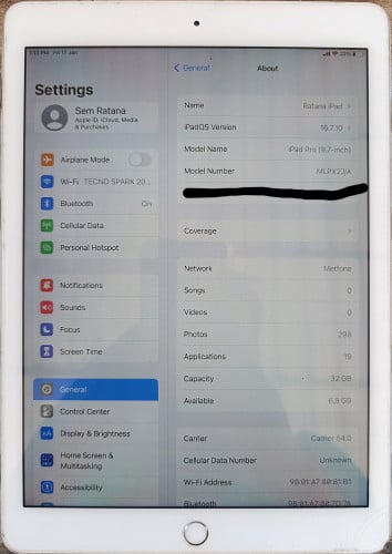 ipad pro 9.7 sim-wifi 32G