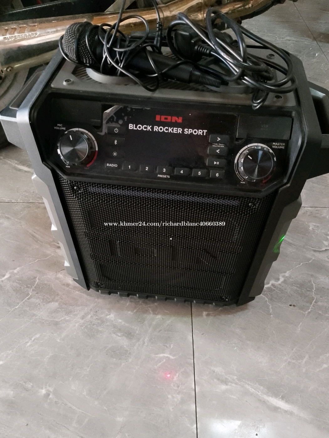 Ion Outback Ion Block Rocker Charger Wireless Speaker Ion Speaker