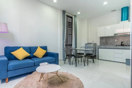 BTB area | Service apartment one bedrooms for rent in Boeng TraBek area