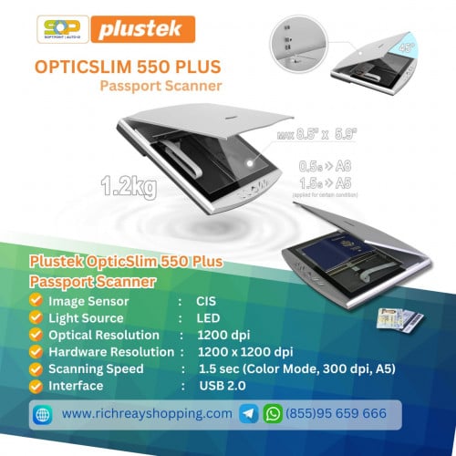 Plustek OpticSlim 550 Plus