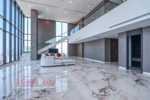 【日本語もOk】Premium 5 Bedroom Duplex Penthouse Serviced Apartment For Rent in BKK1