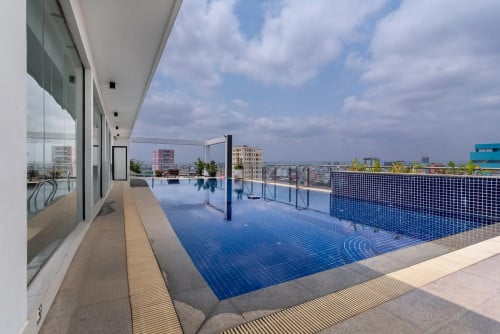 Service apartment with gym and pool for rent south of Russian market