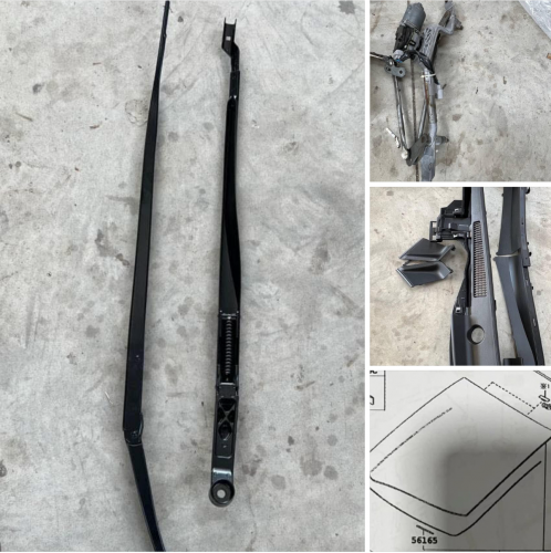 គ្រឿងកញ្ចក់មុខទាំងឈុត មានដងផ្លិតទឹក ជរ័ទទឹក កញ្ចក់ឆ្វេង ម៉ូទរ័សារ៉េ