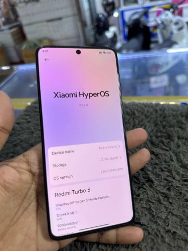 Redmi Turbo3 5G Ram12G Memory256G C/H Sim2 មានឆ្នាំងសាក
