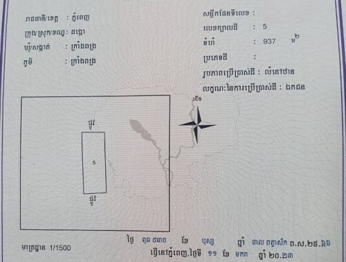 ដីផ្លូវមុខក្រោយ_លក់បន្ទាន់_សង្កាត់ក្រាំងពង្ររ
