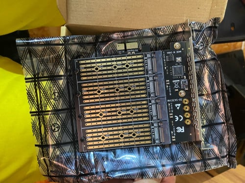 PCIe x1 to SSD M2 and PCIe x16 to NVMe