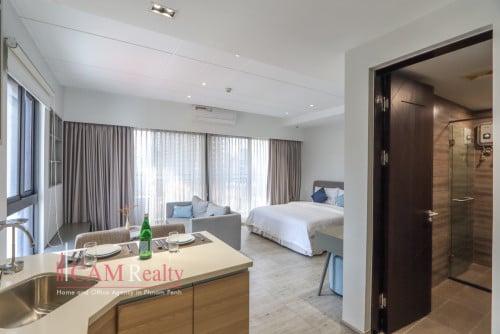 Studio Serviced Condo For Rent in Boeng Trabaek