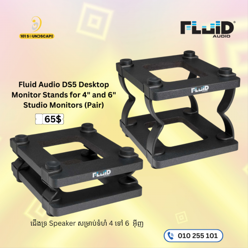 ជើងទ្រ speaker - Fluid Audio DS5 Desktop for 4" and 6" Studio Monitors (Pair)