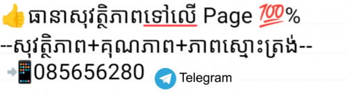 សេវាកម្មលក់ផេក Online