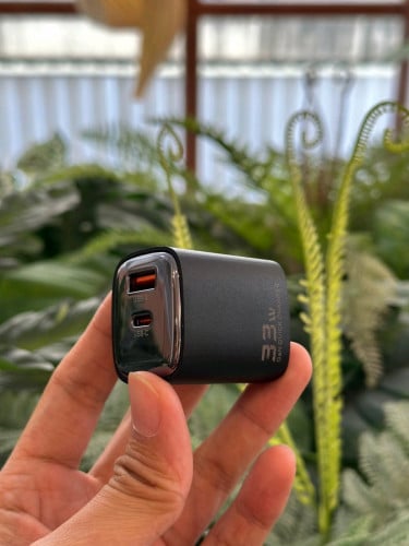 ឆ្នាំងសាកទូរស័ព្ទ កំលាំង 33w ថែមខ្សែ Type C 100w អោយមួយ