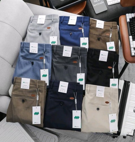 ខោសាចក្រណាត់ជើងវែង យឺតពណ៌ដូចរូបលេខចង្កេះ 29-30-31-32-34-36-38