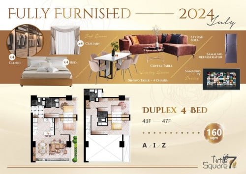 Duplex 4bedroom Fully Furnished