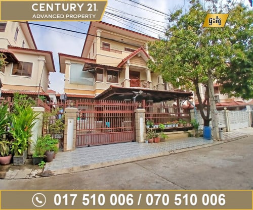 🏘 វីឡាភ្លោះ (Twin Villa) សម្រាប់ជួល ក្នុងបុរី ពិភពថ្មីសំរោងអណ្ដែត