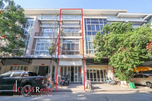 Shophouse For Rent - ផ្ទះអាជីវកម្មជួល គម្រោងប៉ូឡារីស ១ (Polaris -1)