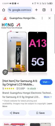 លក់អេក្រង់ Samsung A13
