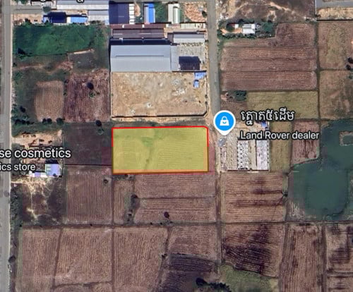 ដីសម្រាប់លក់ទីតាំងក្រោយផ្សារសន្តិភាព សងាត់ពងទឹក ខណ្ឌដង្កោ/Land for Sale Near Sente Pheap Market