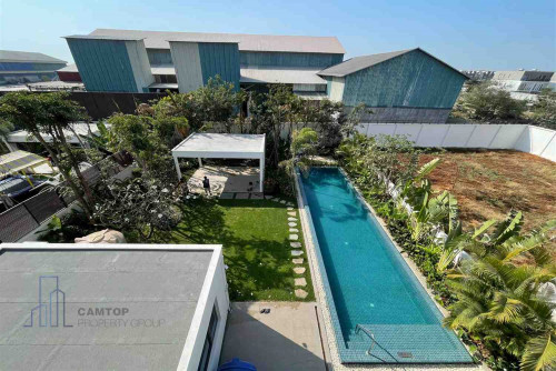 Huge Villa For Rent-5 Bedroom Villa For Rent in Borey Chankiri With Private Pool Is Available Now.