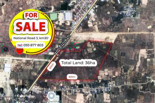 ដីលក់តាមបណ្តោយផ្លូវជាតិលេខ៣