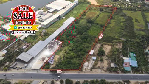 ដីលក់តាមផ្លូវជាតិលេខ1 ច្បារអំពៅ