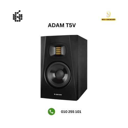 ADAM Audio T5V, 5 Inch Nearfield Studio Monitor - UK Plug (Pair)