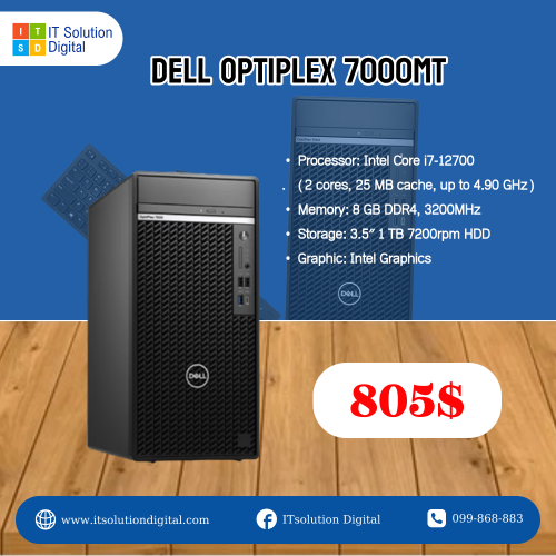 Dell OptiPlex 7000MT i7 8GB 1TB