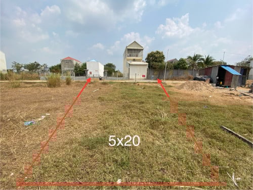 ដីលក់ក្រុងតាខ្មៅ5x20