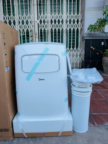 ម៉ាសុីនត្រជាក់ចល័ត Midea ១សេស ថ្មីកេស ធានា១ឆ្នាំ