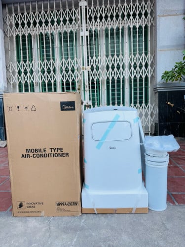 ម៉ាសុីនត្រជាក់ចល័ត Midea ១សេស ថ្មីកេស ធានា១ឆ្នាំ