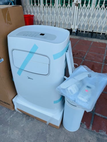 ម៉ាសុីនត្រជាក់ចល័ត Midea ១សេស ថ្មីកេស ធានា១ឆ្នាំ
