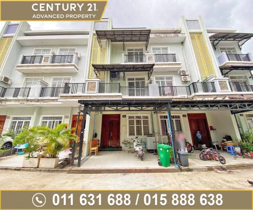 🏘វីឡាកូនកាត់ (LA) សម្រាប់ជួល ក្នុងបុរី សម្បត្តិមានហេង3